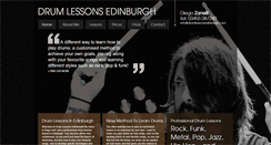 Desktop Screenshot of drumlessonsedinburgh.com